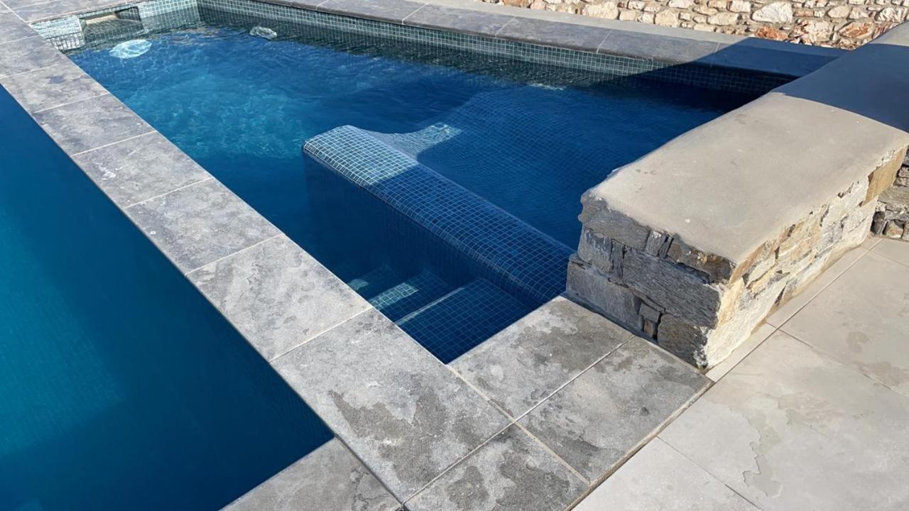Paros-Memories-Neubau-Villen, Sportpool Aspro Chorio Eksteriør bilde