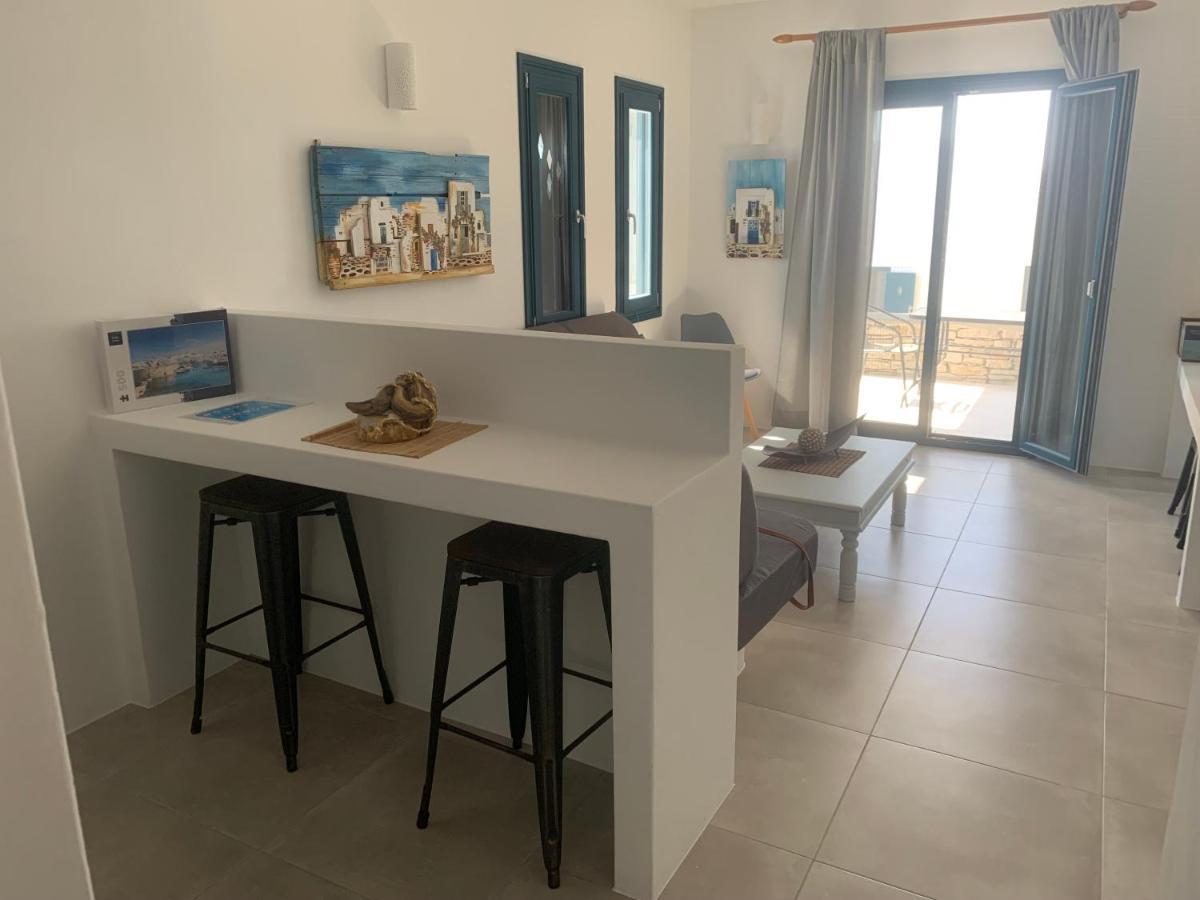Paros-Memories-Neubau-Villen, Sportpool Aspro Chorio Eksteriør bilde