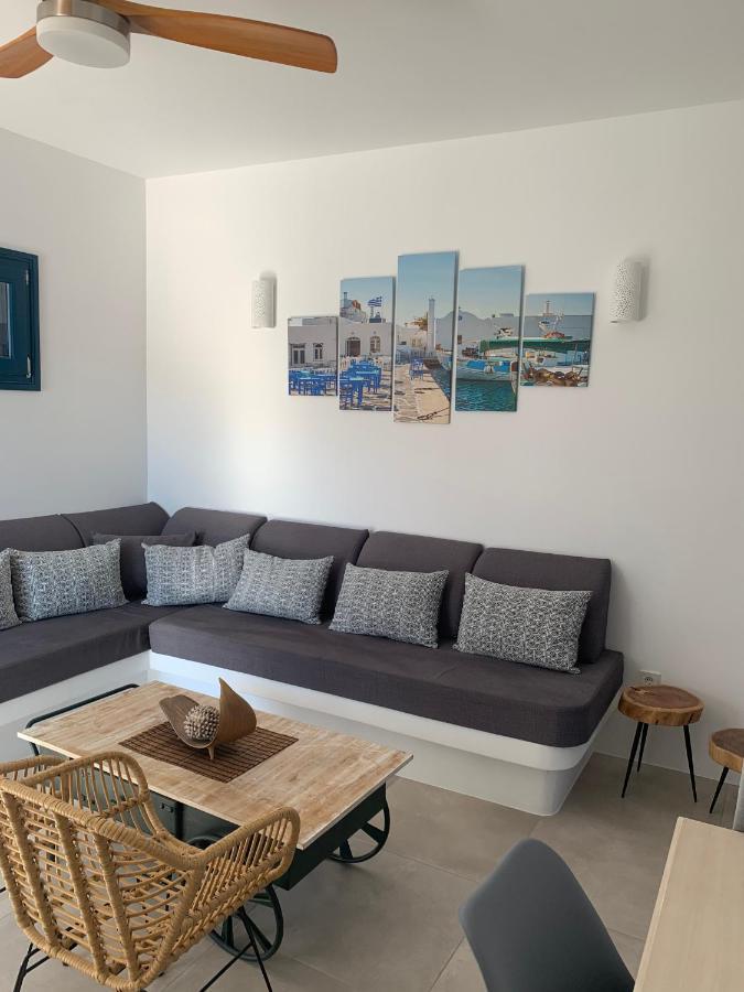 Paros-Memories-Neubau-Villen, Sportpool Aspro Chorio Eksteriør bilde