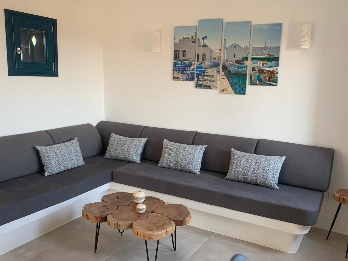 Paros-Memories-Neubau-Villen, Sportpool Aspro Chorio Eksteriør bilde