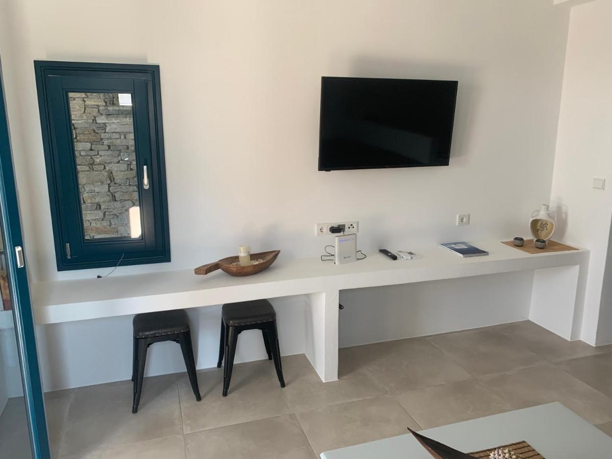 Paros-Memories-Neubau-Villen, Sportpool Aspro Chorio Eksteriør bilde