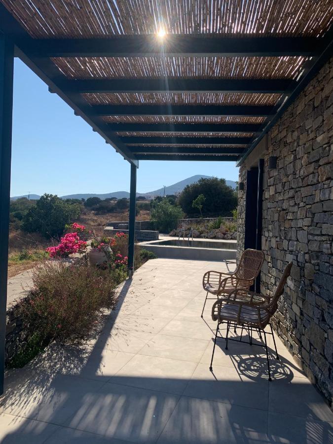 Paros-Memories-Neubau-Villen, Sportpool Aspro Chorio Eksteriør bilde