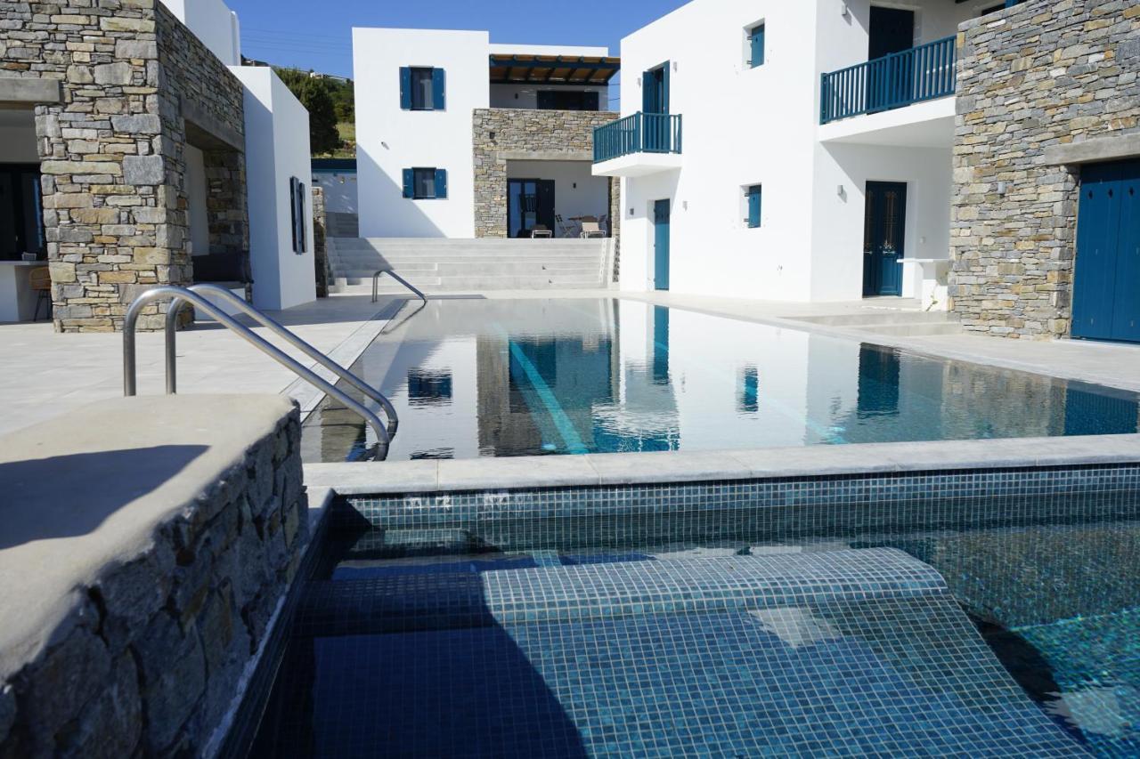 Paros-Memories-Neubau-Villen, Sportpool Aspro Chorio Eksteriør bilde